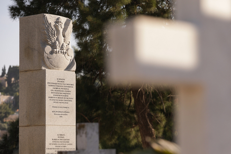 Visit of the IPN delegation to the Catholic Cemetery on Mount Zion –  6 June 2023; photo: M. Bujak