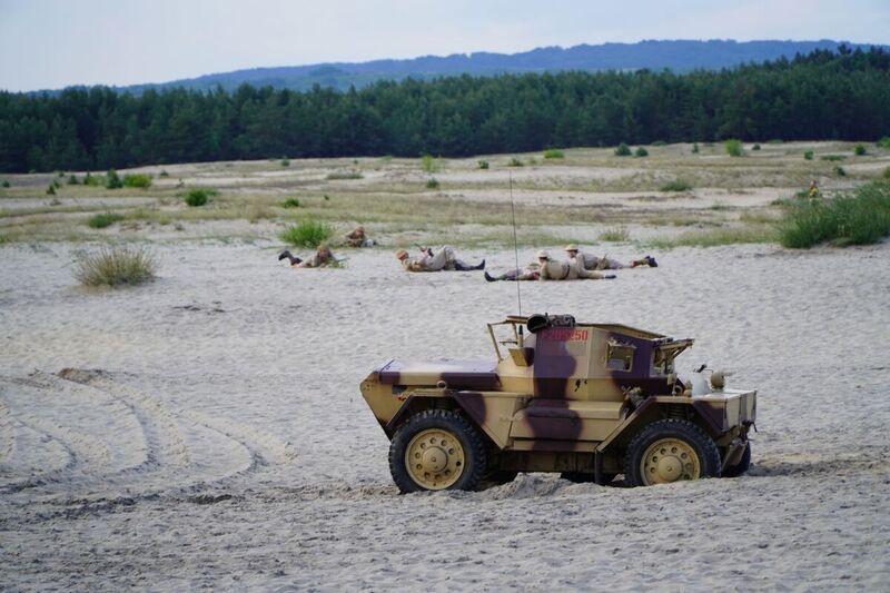 "Trails of Hope. The Odyssey of Freedom” – Tobruk 1941 – History Point in the Błędów Desert, 9–11 June 2023; photo: Ż. Wierzgacz (IPN) "Trails of Hope. The Odyssey of Freedom” – Tobruk 1941 – History Point in the Błędów Desert, 9–11 June 2023; photo: Ż. Wierzgacz (IPN)