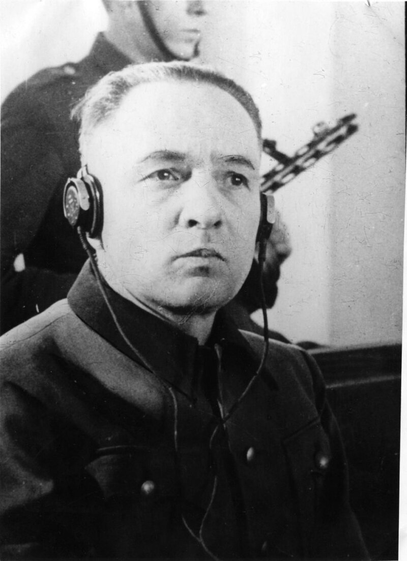 Rudolf Höss during a court trial. (IPN Archive)