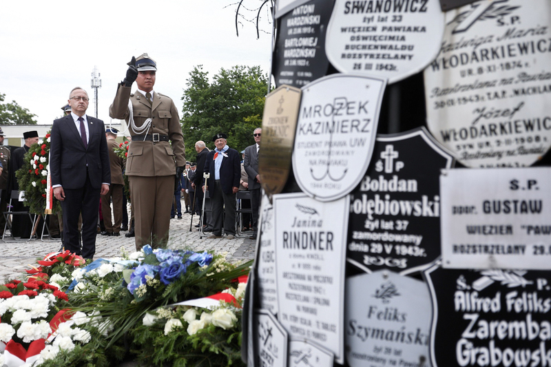 Commemorations of the National Remembrance Day for Victims of the German Nazi Concentration and Extermination Camps – Warsaw, 14 June 2023; Photo: S. Kasper