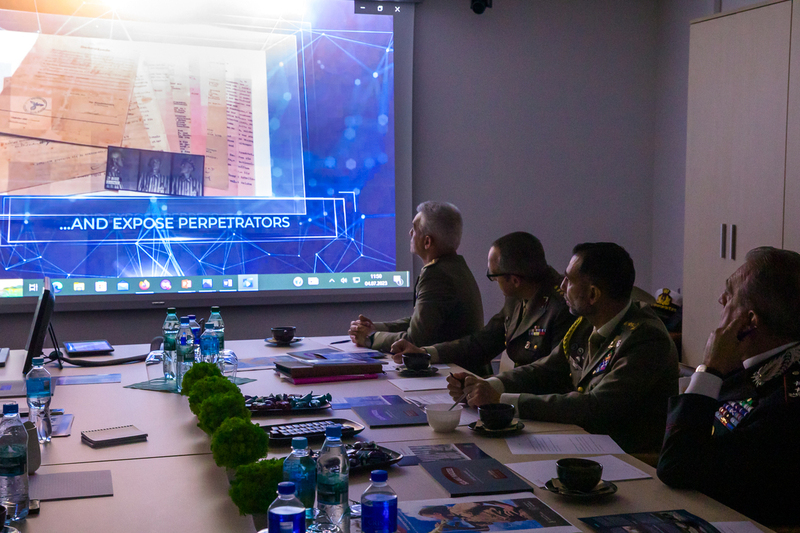 The Onorcaduti representatives from Italy visit IPN –  Warsaw, 4 July 2023; photo: S. Kasper (IPN)