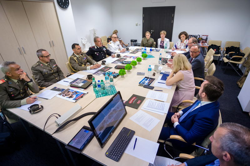 The Onorcaduti representatives from Italy visit IPN –  Warsaw, 4 July 2023; photo: S. Kasper (IPN)