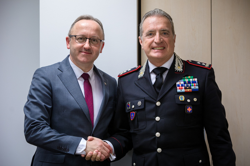 The Onorcaduti representatives from Italy visit IPN –  Warsaw, 4 July 2023; photo: S. Kasper (IPN)