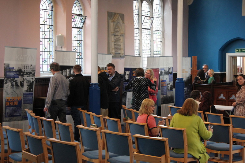 Presentation of the IPN exhibition entitled The Katyn Massacre of 1940: Extermination of the Polish Elite – Stratford-upon-Avon, 12 July 2023; photo: S. Bardski (IPN)