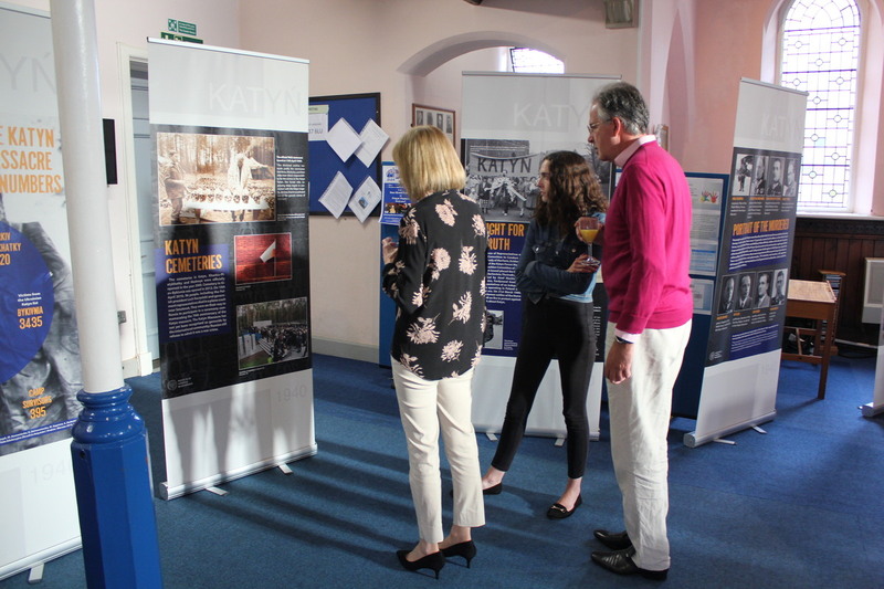Presentation of the IPN exhibition entitled The Katyn Massacre of 1940: Extermination of the Polish Elite – Stratford-upon-Avon, 12 July 2023; photo: S. Bardski (IPN)