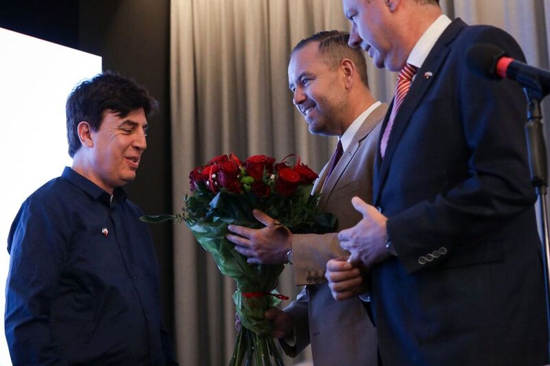 The ceremony of returning the ID tag of a Polish veteran Franciszek Żbikowski to his relatives – Warsaw, 19 July 2023; photo: M. Bujak (IPN)