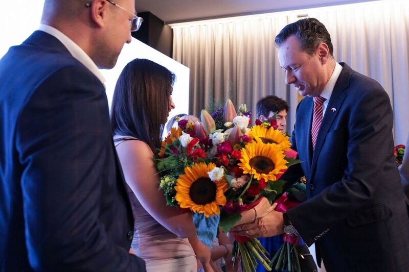 The ceremony of returning the ID tag of a Polish veteran Franciszek Żbikowski to his relatives – Warsaw, 19 July 2023; photo: M. Bujak (IPN)