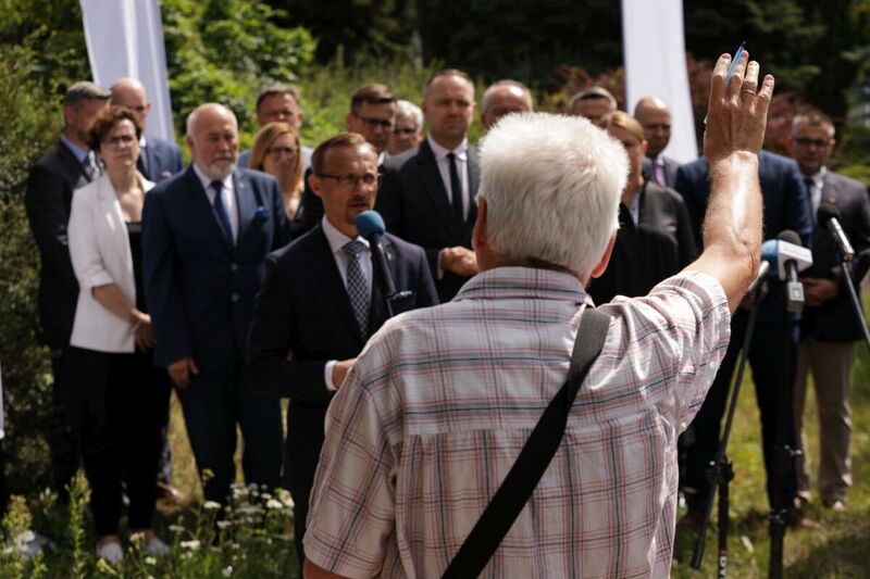 “Decommunization of Public Space – ” a press conference of the President of the Institute of IPN Karol Nawrocki, Ph.D. – Olsztyn, 22 July 2023; Photo: M. Bujak (IPN)