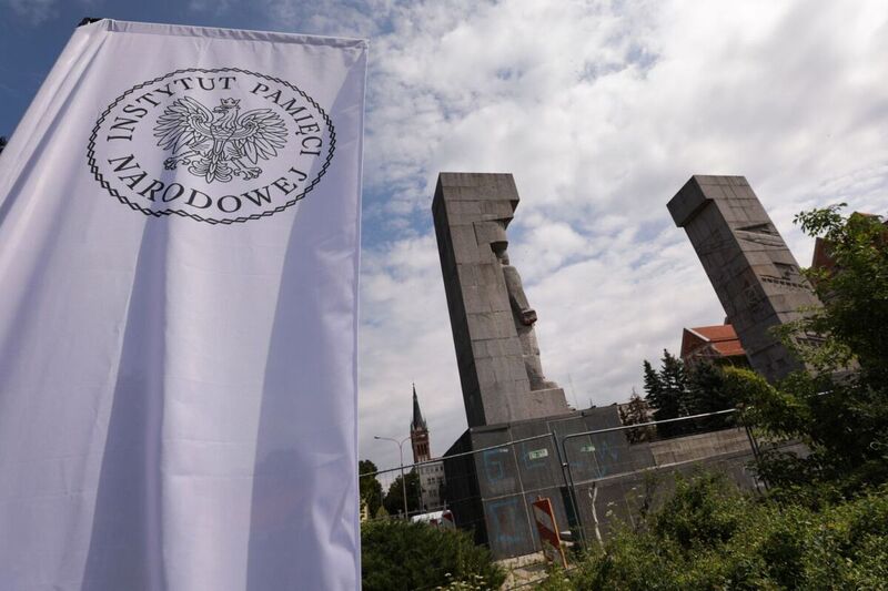 “Decommunization of Public Space – ” a press conference of the President of the Institute of IPN Karol Nawrocki, Ph.D. – Olsztyn, 22 July 2023; Photo: M. Bujak (IPN)