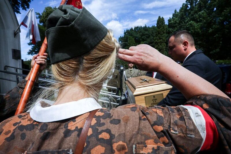 The funerals of Warsaw Insurgents and civilian victims of the Warsaw Uprising whose remains had been found in Czerniaków; Warsaw 4 august 2023; photo; Sławek Kasper IPN