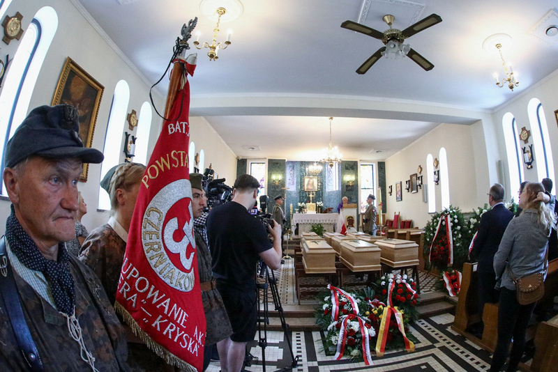 The funerals of Warsaw Insurgents and civilian victims of the Warsaw Uprising whose remains had been found in Czerniaków; Warsaw 4 august 2023; photo; Sławek Kasper IPN
