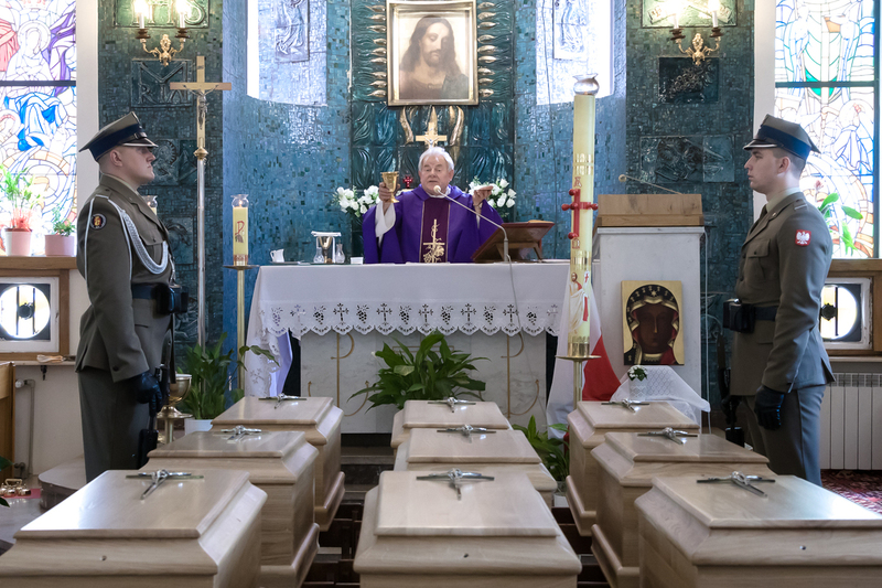 The funerals of Warsaw Insurgents and civilian victims of the Warsaw Uprising whose remains had been found in Czerniaków; Warsaw 4 august 2023; photo; Sławek Kasper IPN