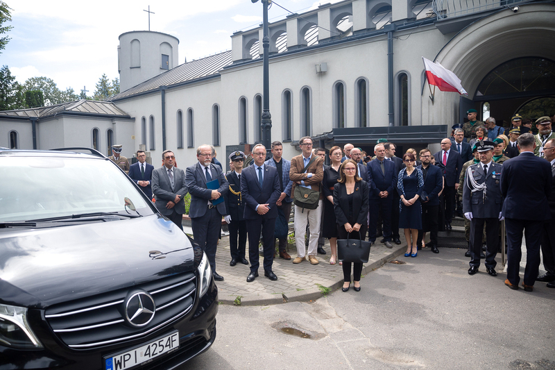 The funerals of Warsaw Insurgents and civilian victims of the Warsaw Uprising whose remains had been found in Czerniaków; Warsaw 4 august 2023; photo; Sławek Kasper IPN