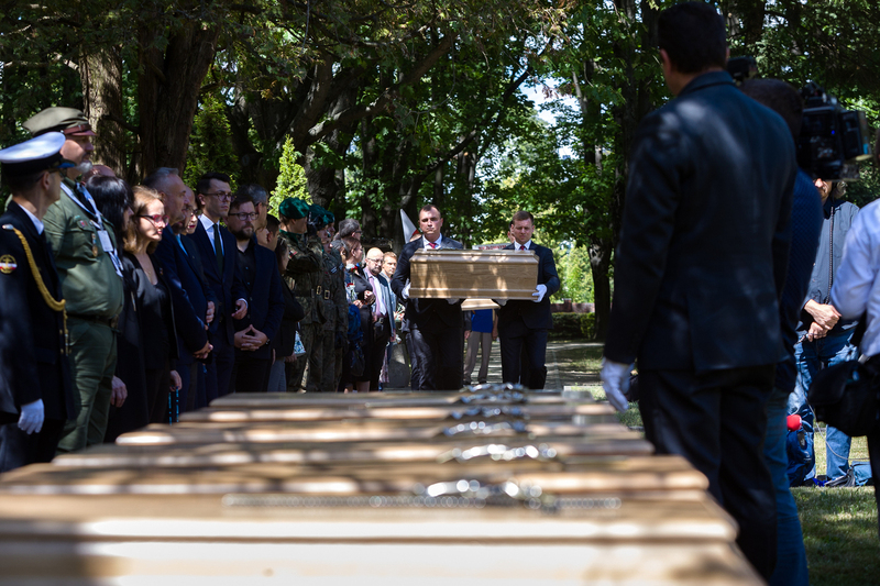 The funerals of Warsaw Insurgents and civilian victims of the Warsaw Uprising whose remains had been found in Czerniaków; Warsaw 4 august 2023; photo; Sławek Kasper IPN