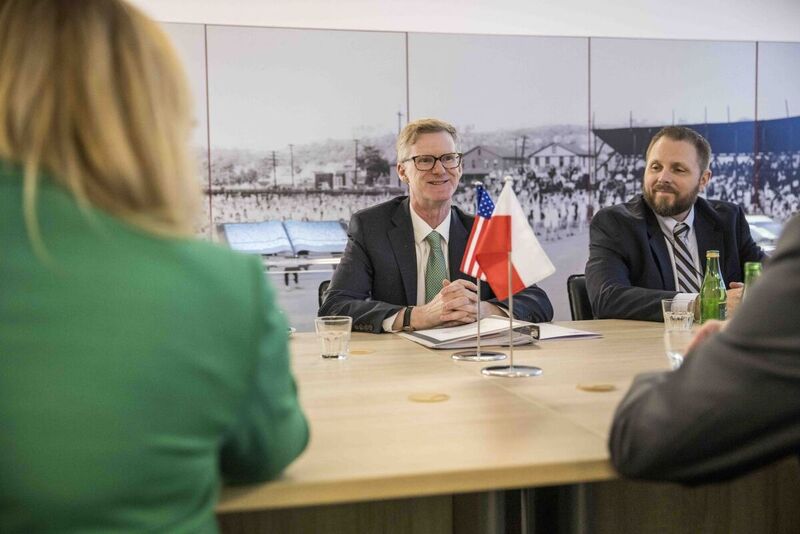 US Deputy Chief of Mission, Daniel Lawton visits the IPN Archive, Warsaw 7 August 2023; Photo: Katarzyna Adamów IPN
