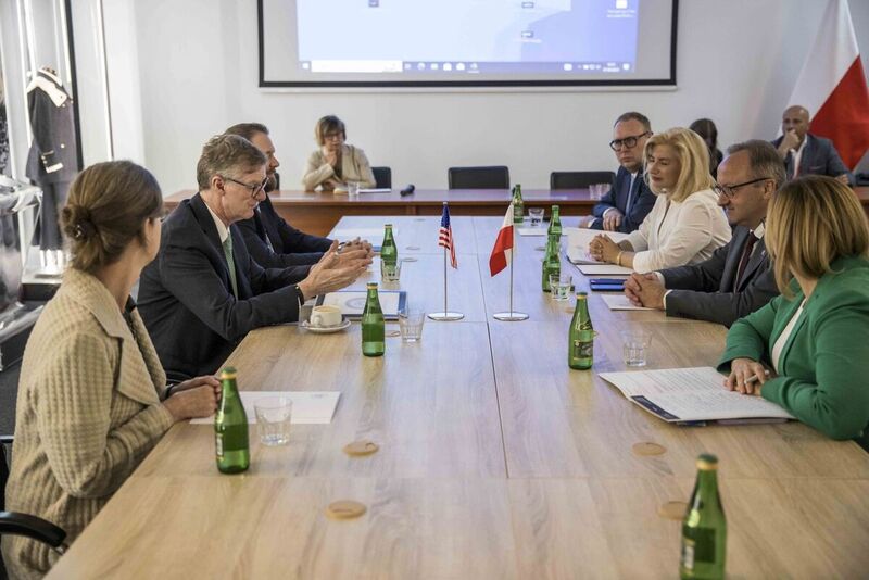 US Deputy Chief of Mission, Daniel Lawton visits the IPN Archive, Warsaw 7 August 2023; Photo: Katarzyna Adamów IPN