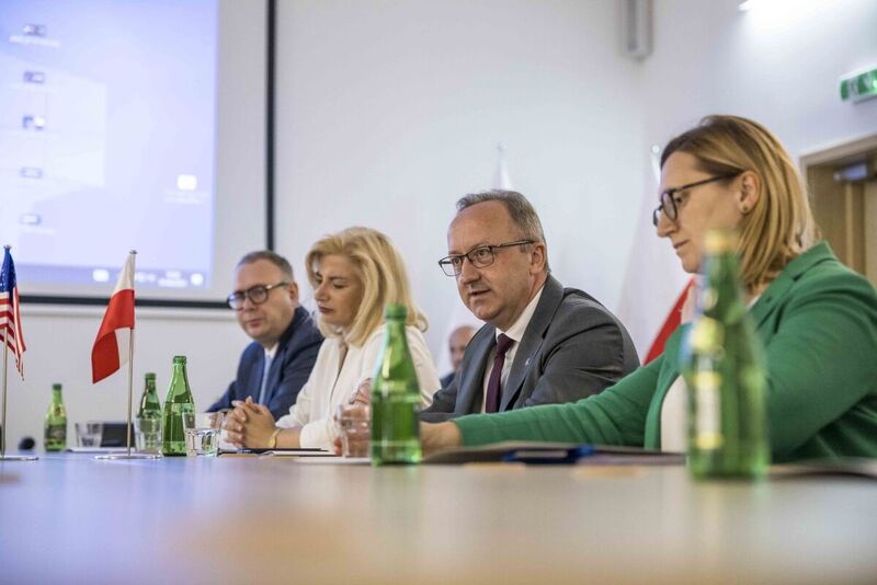 US Deputy Chief of Mission, Daniel Lawton visits the IPN Archive, Warsaw 7 August 2023; Photo: Katarzyna Adamów IPN