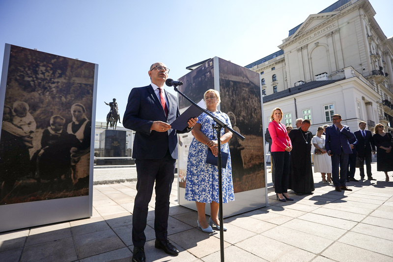 Opening of the exhibition dedicated to the Ulma family in Warsaw – 21 August 2023; photo: S. Kasper