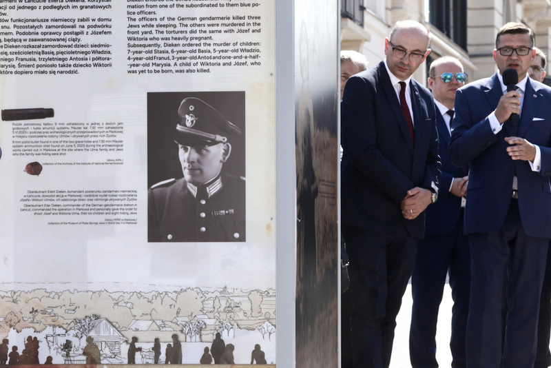 Opening of the exhibition dedicated to the Ulma family in Warsaw – 21 August 2023; photo: S. Kasper