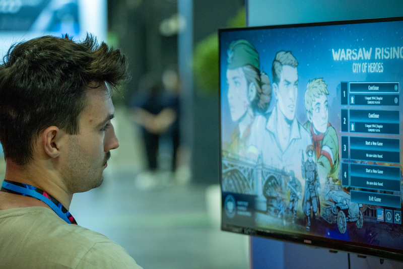 The premiere of the version of the "Warsaw Rising. City of Heroes" game in Cologne; 23-27 August 2023; photo: Paweł Grabowski (wowpictures)