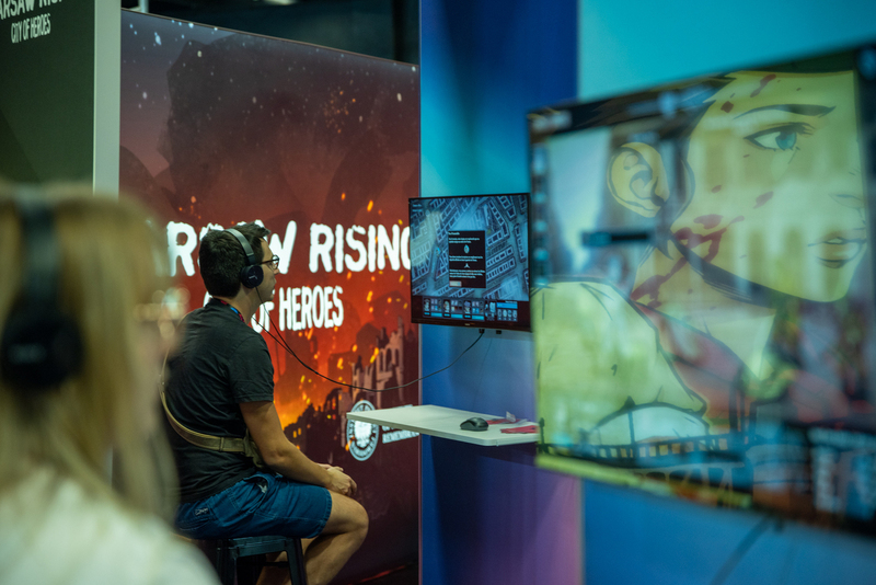 The premiere of the version of the "Warsaw Rising. City of Heroes" game in Cologne; 23-27 August 2023; photo: Paweł Grabowski (wowpictures)