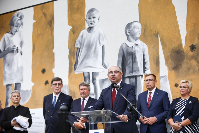 Naming the train station after the Ulma family – Łańcut, 30 August 2023; photo: S. Kasper (IPN)