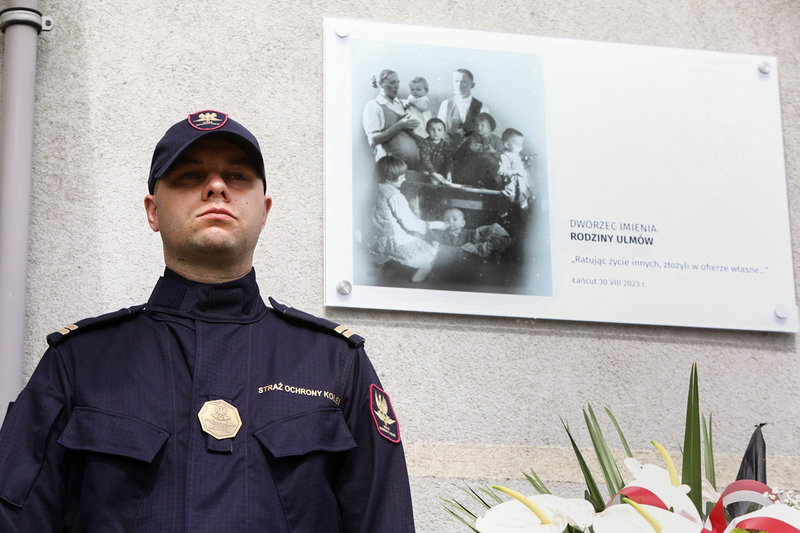 Naming the train station after the Ulma family – Łańcut, 30 August 2023; photo: S. Kasper (IPN)