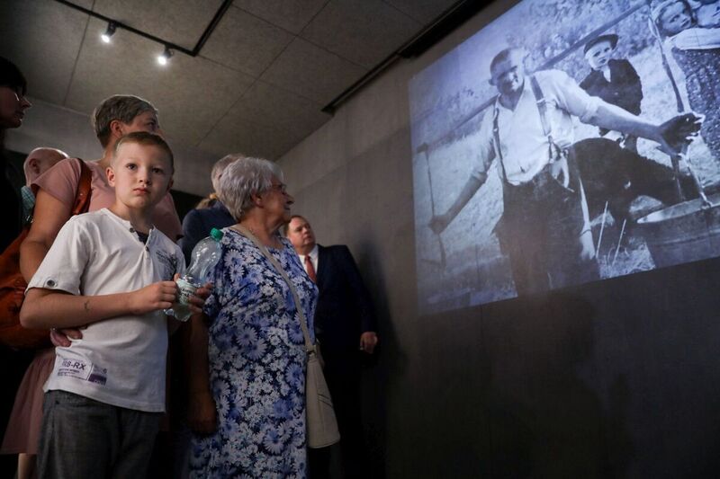 The IPN exhibition "Blessed are the Righteous, for..." The Story of the Ulma Family" was opened in Markowa. Photo: Mikołaj Bujak, IPN The IPN exhibition "Blessed are the Righteous, for..." The Story of the Ulma Family" was opened in Markowa. Photo: Mikołaj Bujak, IPN