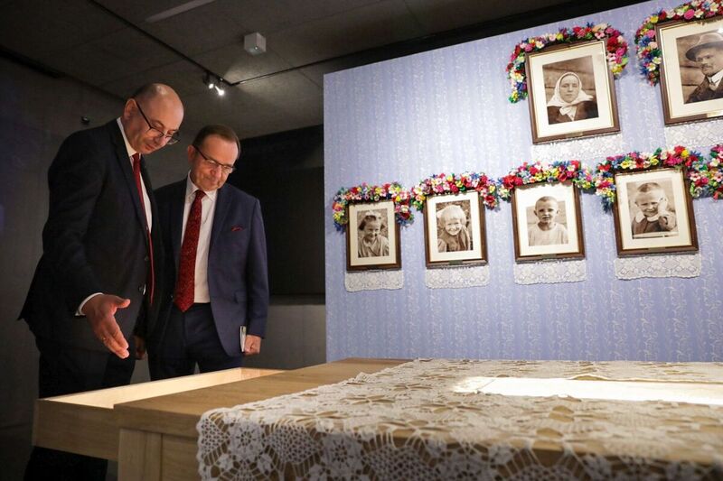 The IPN exhibition "Blessed are the Righteous, for..." The Story of the Ulma Family" was opened in Markowa. Photo: Mikołaj Bujak, IPN The IPN exhibition "Blessed are the Righteous, for..." The Story of the Ulma Family" was opened in Markowa. Photo: Mikołaj Bujak, IPN