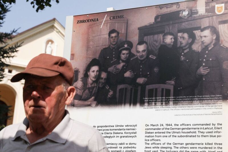 The IPN exhibition "Death for Humanity. The Ulma family" was officially opened at the St. Dorothy Parish Church in Markowa, 9 September 2023; photo:Mikołaj Bujak, IPN