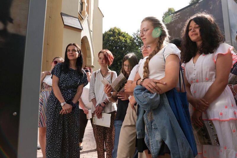 The IPN exhibition "Death for Humanity. The Ulma family" was officially opened at the St. Dorothy Parish Church in Markowa, 9 September 2023; photo:Mikołaj Bujak, IPN