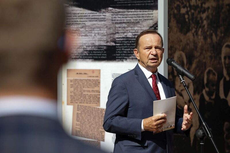 The IPN exhibition "Death for Humanity. The Ulma family" was officially opened at the St. Dorothy Parish Church in Markowa, 9 September 2023; photo:Mikołaj Bujak, IPN