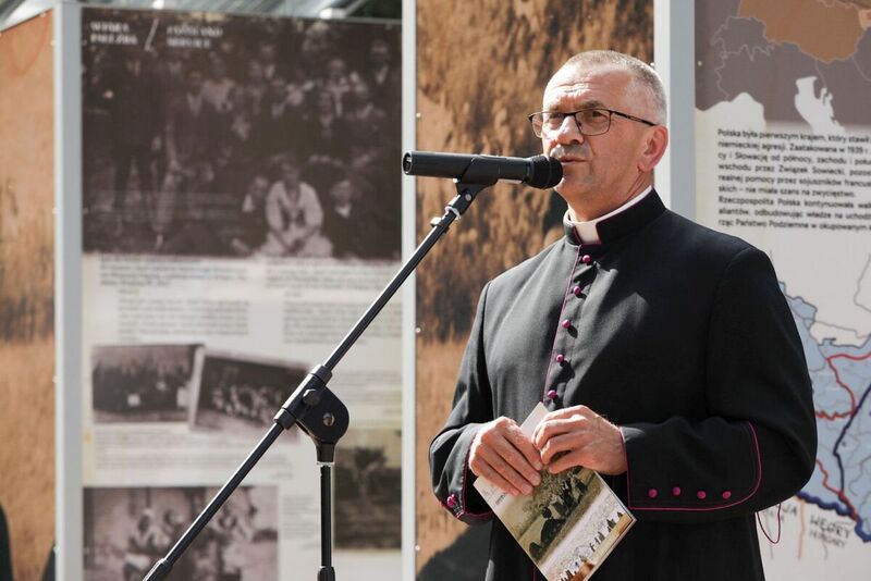 The IPN exhibition "Death for Humanity. The Ulma family" was officially opened at the St. Dorothy Parish Church in Markowa, 9 September 2023; photo:Mikołaj Bujak, IPN