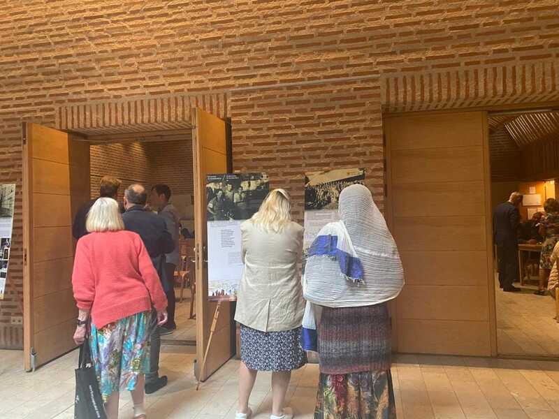 The Death for Humanity exhibition displayed in Stockholm, 10 September 2023; Photo: courtesy of the Polish Institute in Stockholm