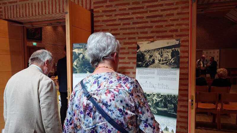 The Death for Humanity exhibition displayed in Stockholm, 10 September 2023; Photo: courtesy of the Polish Institute in Stockholm