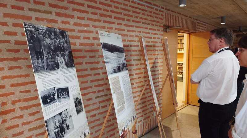 The Death for Humanity exhibition displayed in Stockholm, 10 September 2023; Photo: courtesy of the Polish Institute in Stockholm