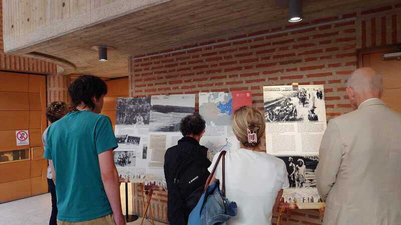 The Death for Humanity exhibition displayed in Stockholm, 10 September 2023; Photo: courtesy of the Polish Institute in Stockholm