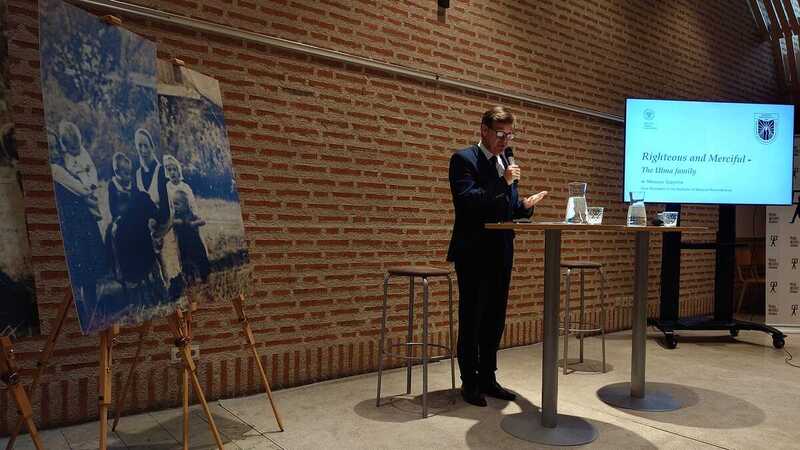 The Death for Humanity exhibition displayed in Stockholm, 10 September 2023; Photo: courtesy of the Polish Institute in Stockholm