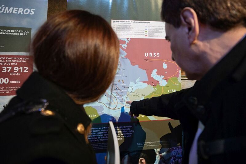 The "Trails of Hope. The Odyssey of Freedom" IPN exhibition in Buenos Aires, 12 September 2023; Photo: M.Bujak (IPN)