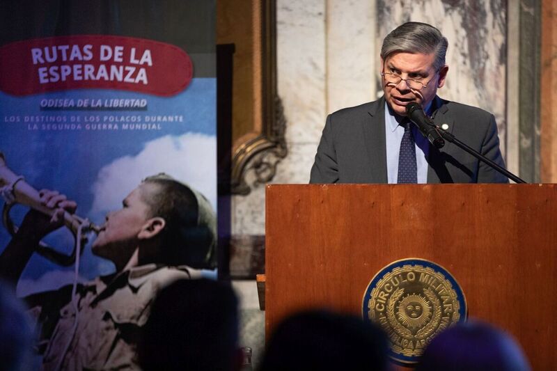 The "Trails of Hope. The Odyssey of Freedom" IPN exhibition in Buenos Aires, 12 September 2023; Photo: M.Bujak (IPN)