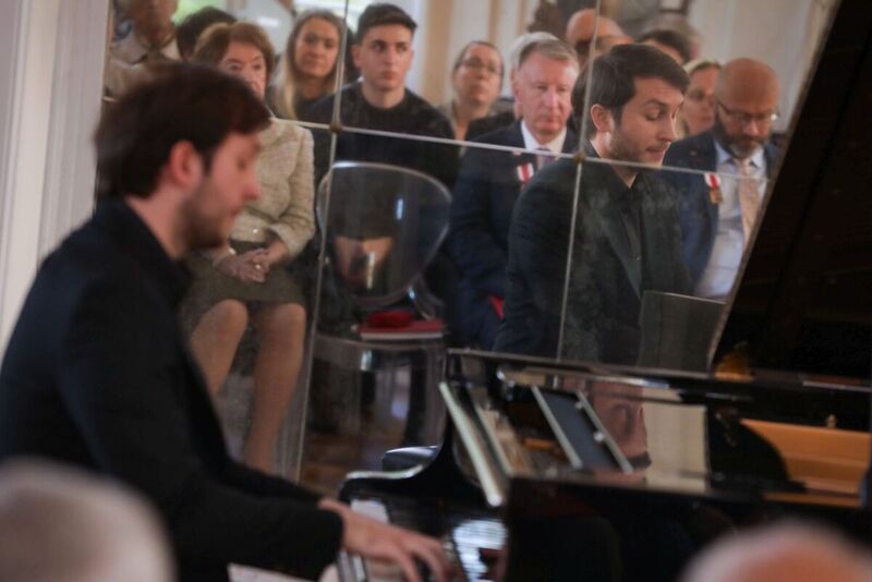 The ceremonial decoration of the laureates of the "Ambassador of Polish History”Award at the Royal Łazienki Park in Warsaw, 17 October 2023