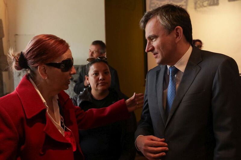 The "Trails of Hope. The Odyssey of Freedom" exhibition was presented in Mexico, 3 November 2023 Photo: Mikołaj Bujak