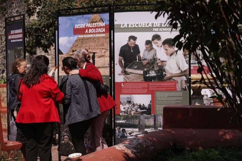 The "Trails of Hope. The Odyssey of Freedom" exhibition was presented in Mexico, 3 November 2023 Photo: Mikołaj Bujak
