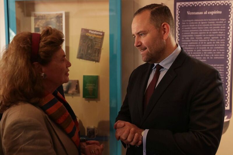 The "Trails of Hope. The Odyssey of Freedom" exhibition was presented in Mexico, 3 November 2023 Photo: Mikołaj Bujak