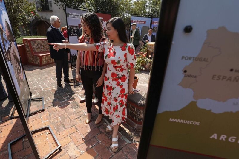 The "Trails of Hope. The Odyssey of Freedom" exhibition was presented in Mexico, 3 November 2023 Photo: Mikołaj Bujak