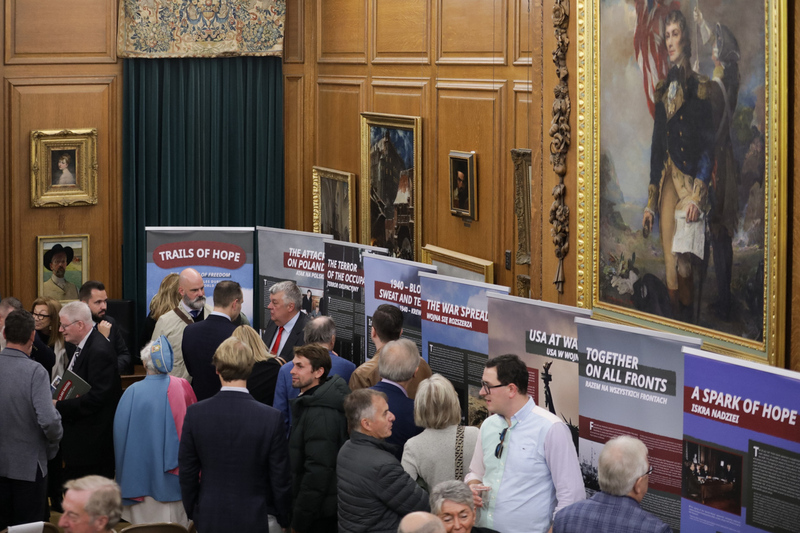 The opening of the"Trails of Hope. the Odyssey of Freedom" Exhibition in New Yprk, 8 November 2023; Photo: Mikołaj Bujak IPN