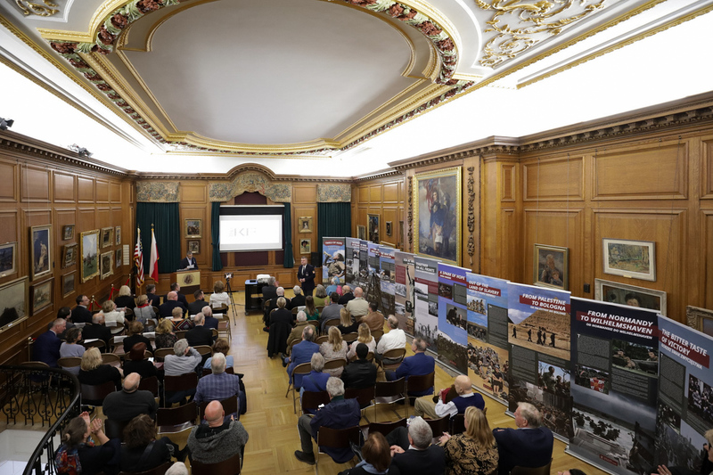 The opening of the"Trails of Hope. the Odyssey of Freedom" Exhibition in New Yprk, 8 November 2023; Photo: Mikołaj Bujak IPN
