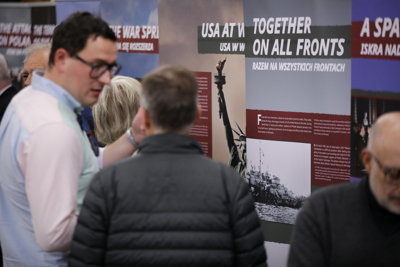 The opening of the"Trails of Hope. the Odyssey of Freedom" Exhibition in New Yprk, 8 November 2023; Photo: Mikołaj Bujak IPN