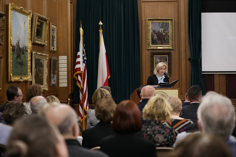 The opening of the"Trails of Hope. the Odyssey of Freedom" Exhibition in New Yprk, 8 November 2023; Photo: Mikołaj Bujak IPN