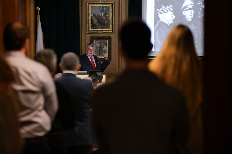 The opening of the"Trails of Hope. the Odyssey of Freedom" Exhibition in New Yprk, 8 November 2023; Photo: Mikołaj Bujak IPN